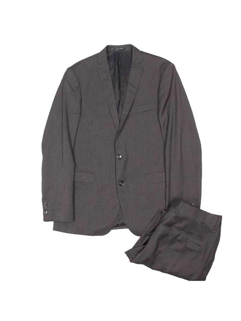 Tiger of Sweden Suit Slim Fit Mens Cerruti 1881 Wool Sharkskin Grey 42R 36x30